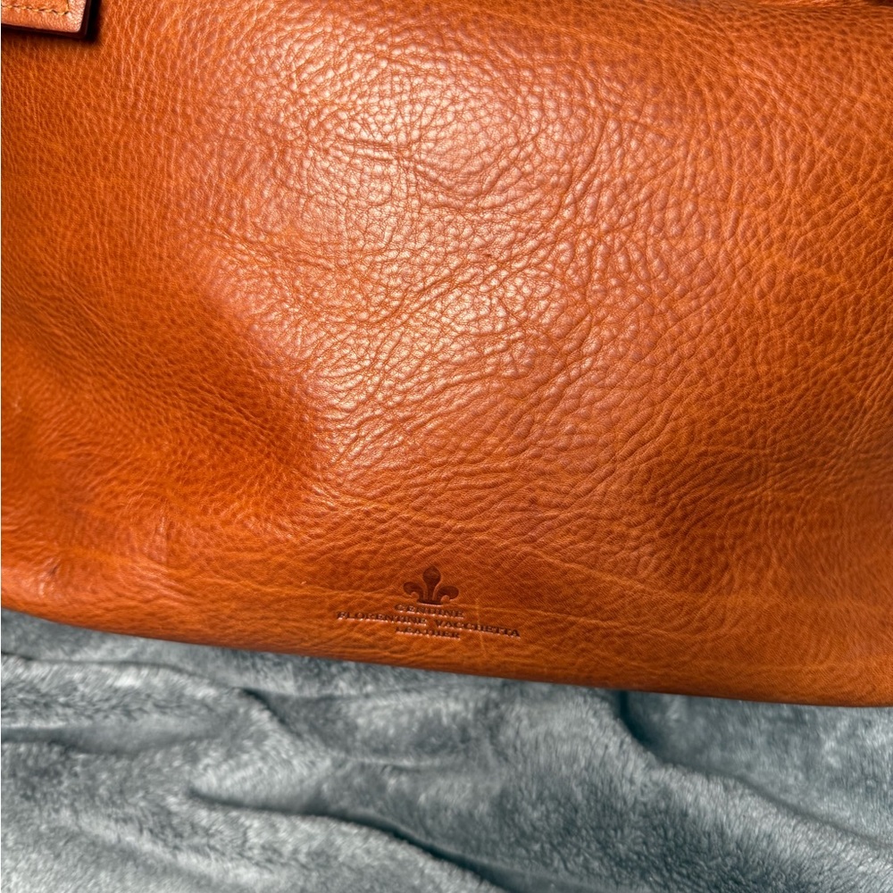 Dooney & Bourke Cognac Brown Florentine Leather Hobo Bag - Picture 5 of 12
